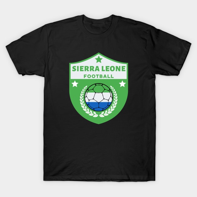 Sierra Leone Football T-Shirt by footballomatic